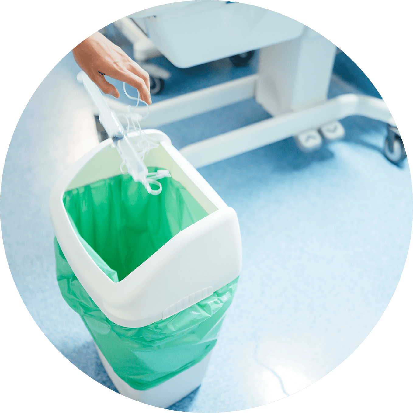 Recycling waste bin for grocery store waste management and eco-friendly disposal.