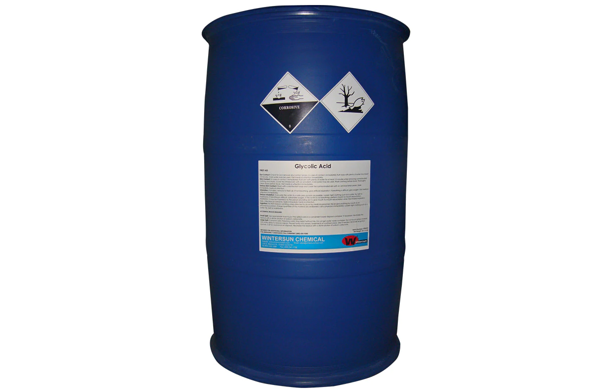corrosive waste collection bin - isolated