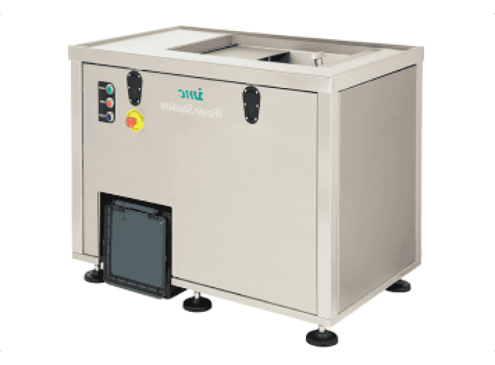 Recycling food waste efficiently with Waste Solutions' advanced organics processing equipment.
