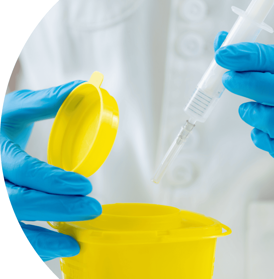 Biomedical Waste Disposal & Management for safe healthcare waste handling.